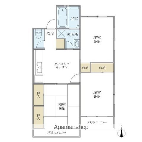 ドミール久我山 203号室 間取り