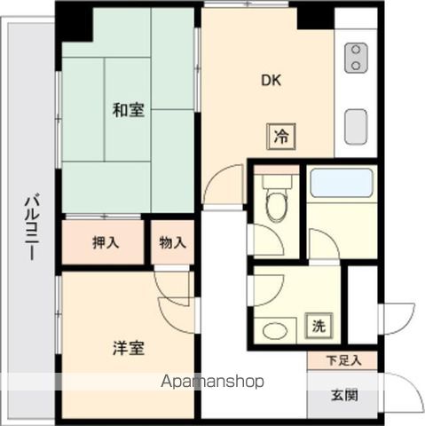 ミール千歳烏山 701号室 間取り