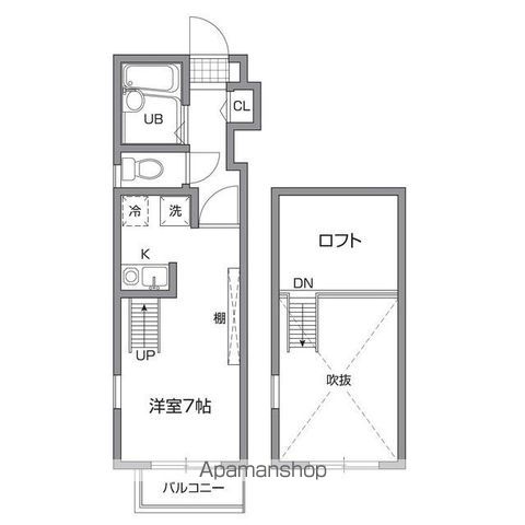 スリーワン 103号室 間取り