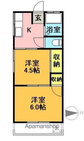 筑波荘 間取り図