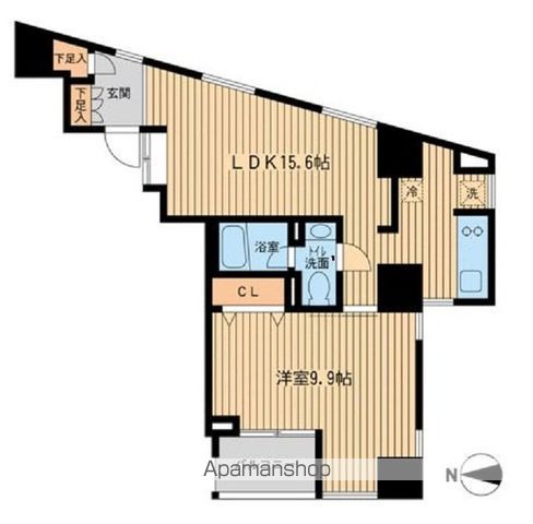 ウィルテラス千歳烏山 1205号室 間取り