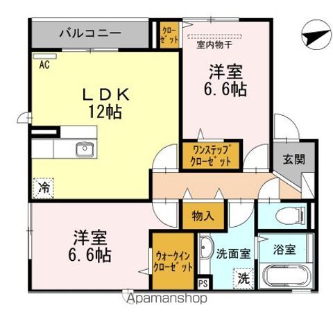 アンダンテ 201号室 間取り