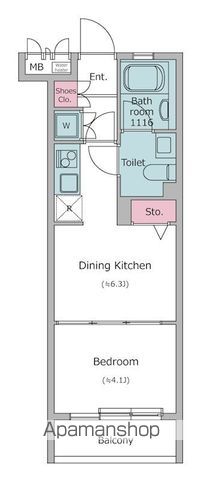 レジディア笹塚 503号室 間取り