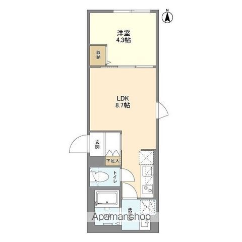 ウェルスクエア笹塚Ⅱ 301号室 間取り