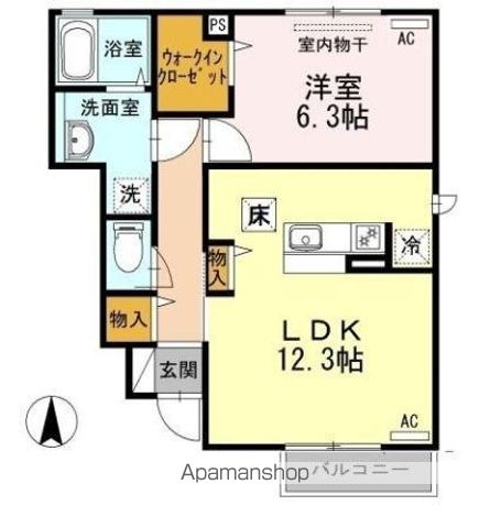 プルミエール砧２丁目 102号室 間取り