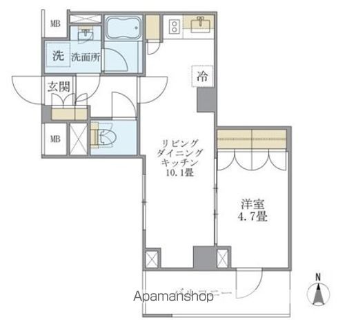 Ｂｒｉｌｌｉａ　ｉｓｔ　北沢 202号室 間取り