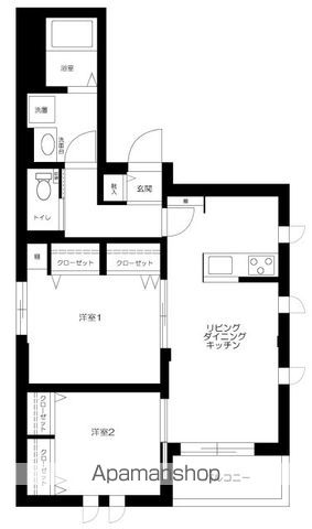 プリモ下北沢 301号室 間取り