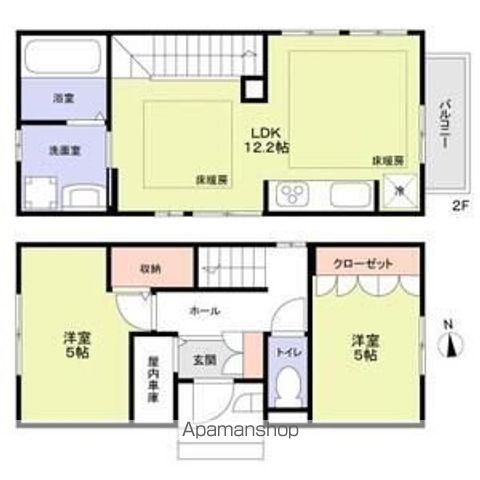 世田谷区北烏山６丁目戸建 間取り