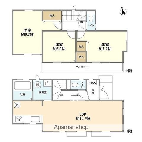 下高井戸４丁目貸家 間取り