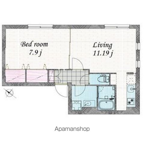Ｂｒａｎｃｈｅ北沢 404号室 間取り