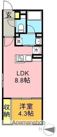 グローリオシェルト永福町 304号室 間取り