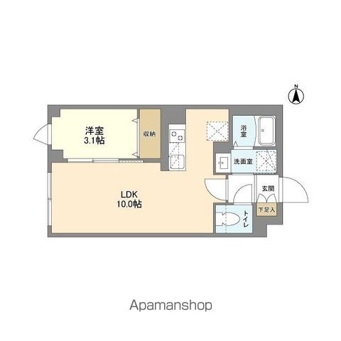 ウェルスクエア笹塚Ⅱ 403号室 間取り