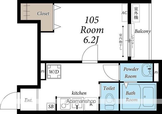 シュネシス 105号室 間取り
