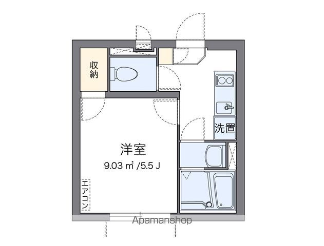 クレイノＫＭメゾン 103号室 間取り