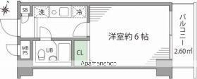 ピアクレスト千歳烏山　旧プライムアーバン烏山 203号室 間取り