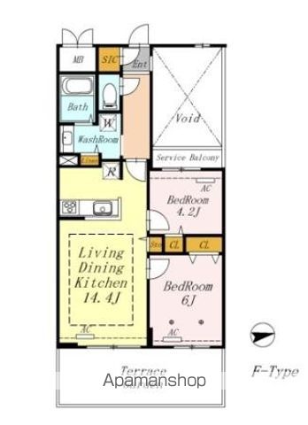 ＡＺＡＬＥＴＹ上北沢 108号室 間取り