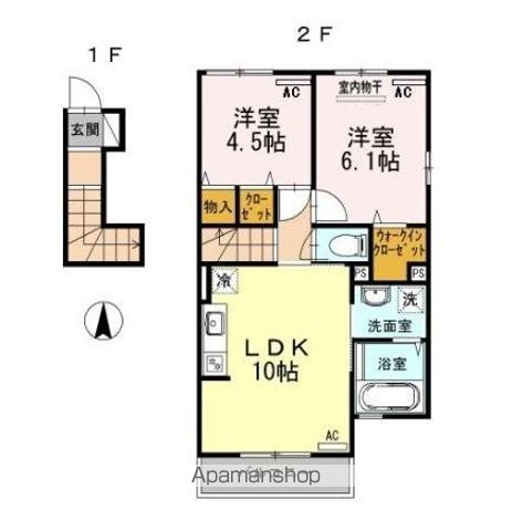 Ｒｅｖｅｕｒ　Ｃｏｎｓｔｅｌｌａｔｉｏｎ　Ⅰ番館 203号室 間取り