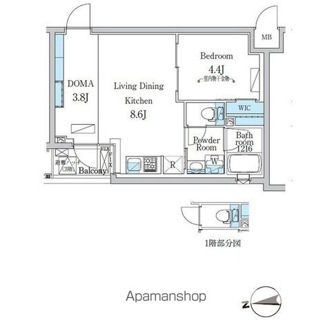 デュオフラッツ千歳船橋 403号室 間取り