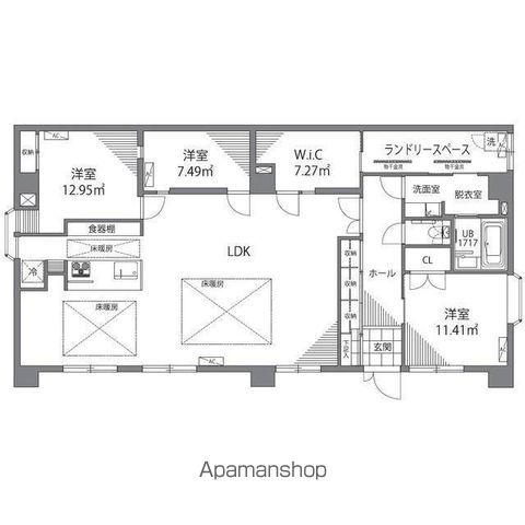 ディライト南烏山 1号室 間取り