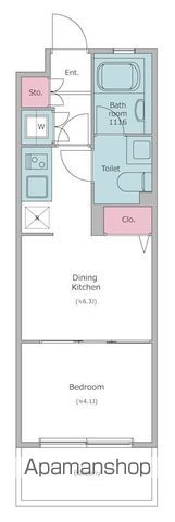 レジディア笹塚 312号室 間取り