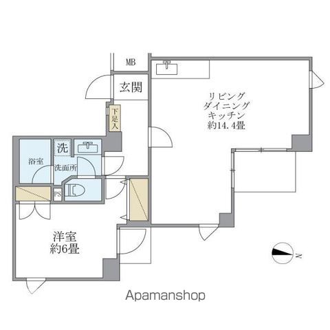 ＩＳＭ笹塚 204号室 間取り