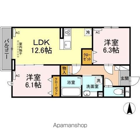 セレスティア南烏山 305号室 間取り