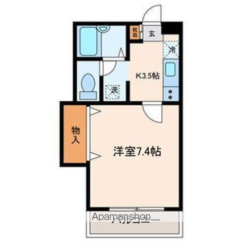 ソルクレスト北烏山 106号室 間取り