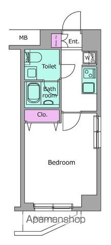 レジディア桜上水 802号室 間取り