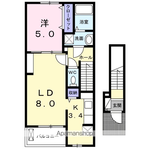 カメリア上北沢 203号室 間取り