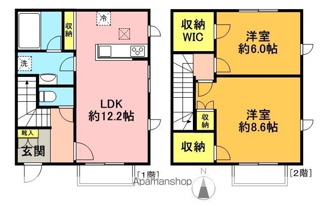 カサセレーナ B101号室 間取り
