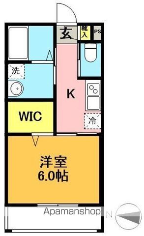 ＧＡＲＤＥＮ　ＴＥＲＲＡＣＥ　ＷＥＳＴ 103号室 間取り