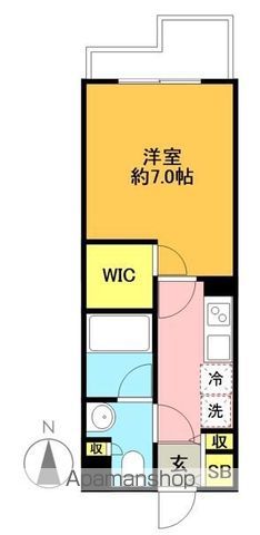 ミュプレ梅丘 203号室 間取り