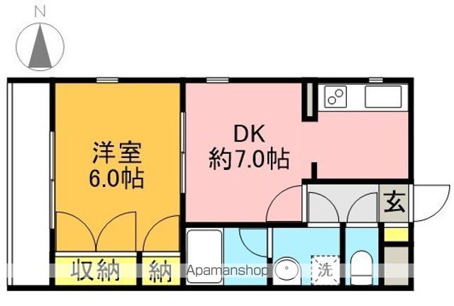 ユーコート世田谷松原 2階部分号室 間取り