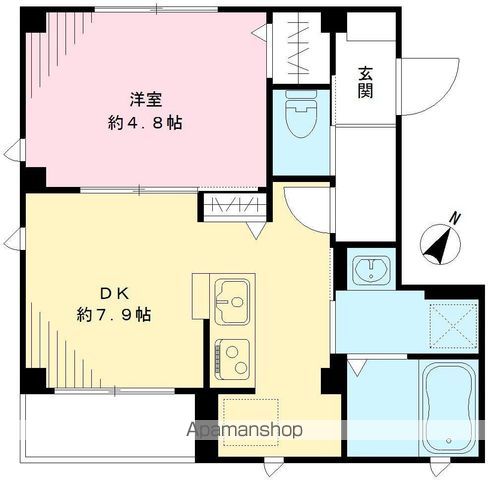 グランフェリシアＫ．Ｈ． 302号室 間取り