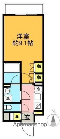 レガリス明大前 208号室 間取り