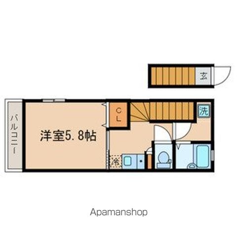 エクセルリフレ 203号室 間取り