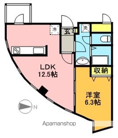 ウィルテラス新代田 403号室 間取り