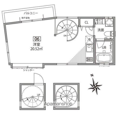 グランエッグス千歳烏山Ｓ 6号室 間取り