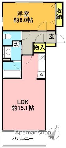 ファミール明大前 324号室 間取り