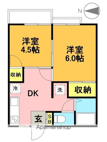 ルミエール 202号室 間取り