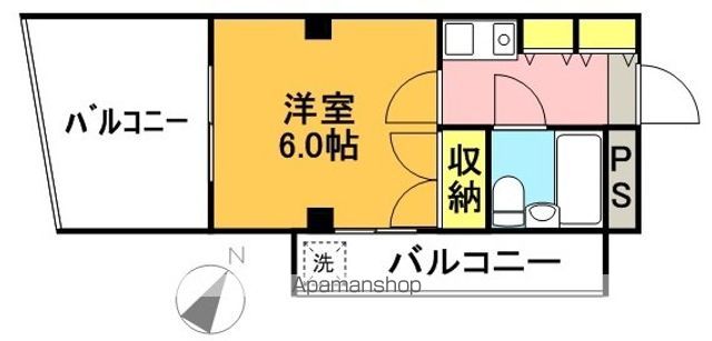 ハビタット 306号室 間取り