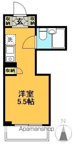 プリンセスコート赤堤 401号室 間取り