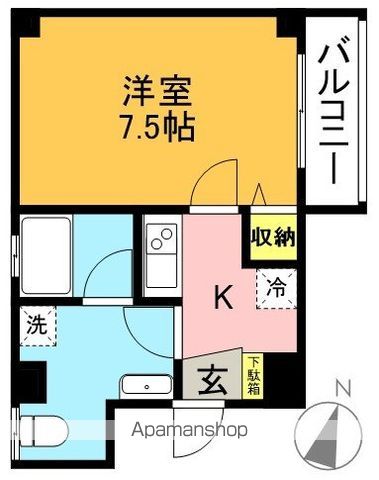 シンシア代田橋Ⅲ 101号室 間取り