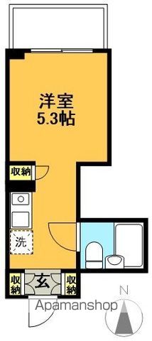 プリンセスコート赤堤 209号室 間取り