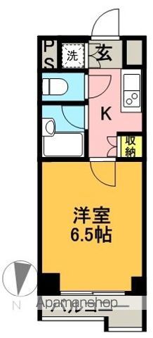 ルーブル明大前 410号室 間取り