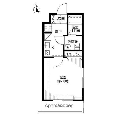 プレール・ドゥーク富士見ヶ丘 101号室 間取り