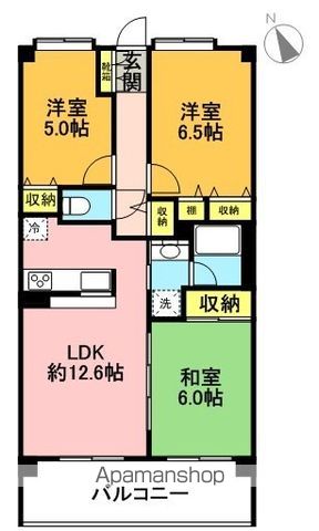 クレストフォルム高井戸南 502号室 間取り