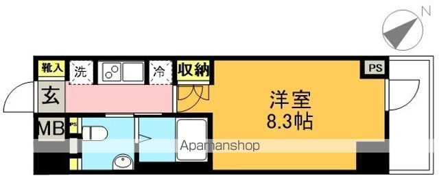 ＹＳレジデンス代田橋 402号室 間取り