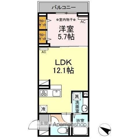 セレスティア北烏山 207号室 間取り