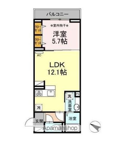 セレスティア北烏山 207号室 間取り